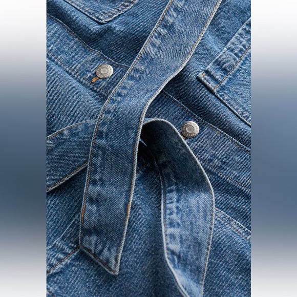 Denim Belted Jacket - Picture 4 of 4